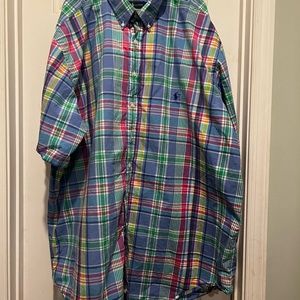 Ralph Lauren Plaid Button Up 3XLT